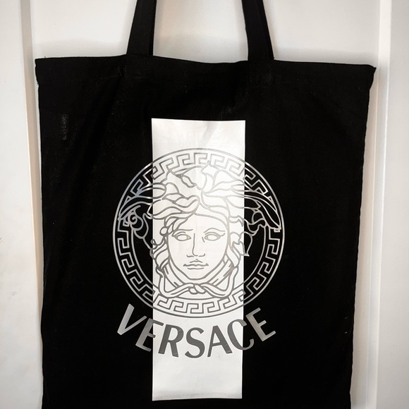 Black canvas tote bag size 15x16 - Picture 7 of 8